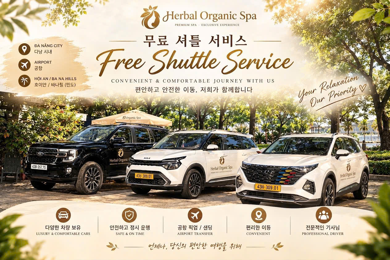 Herbal Organic Spa Free Shuttle Service